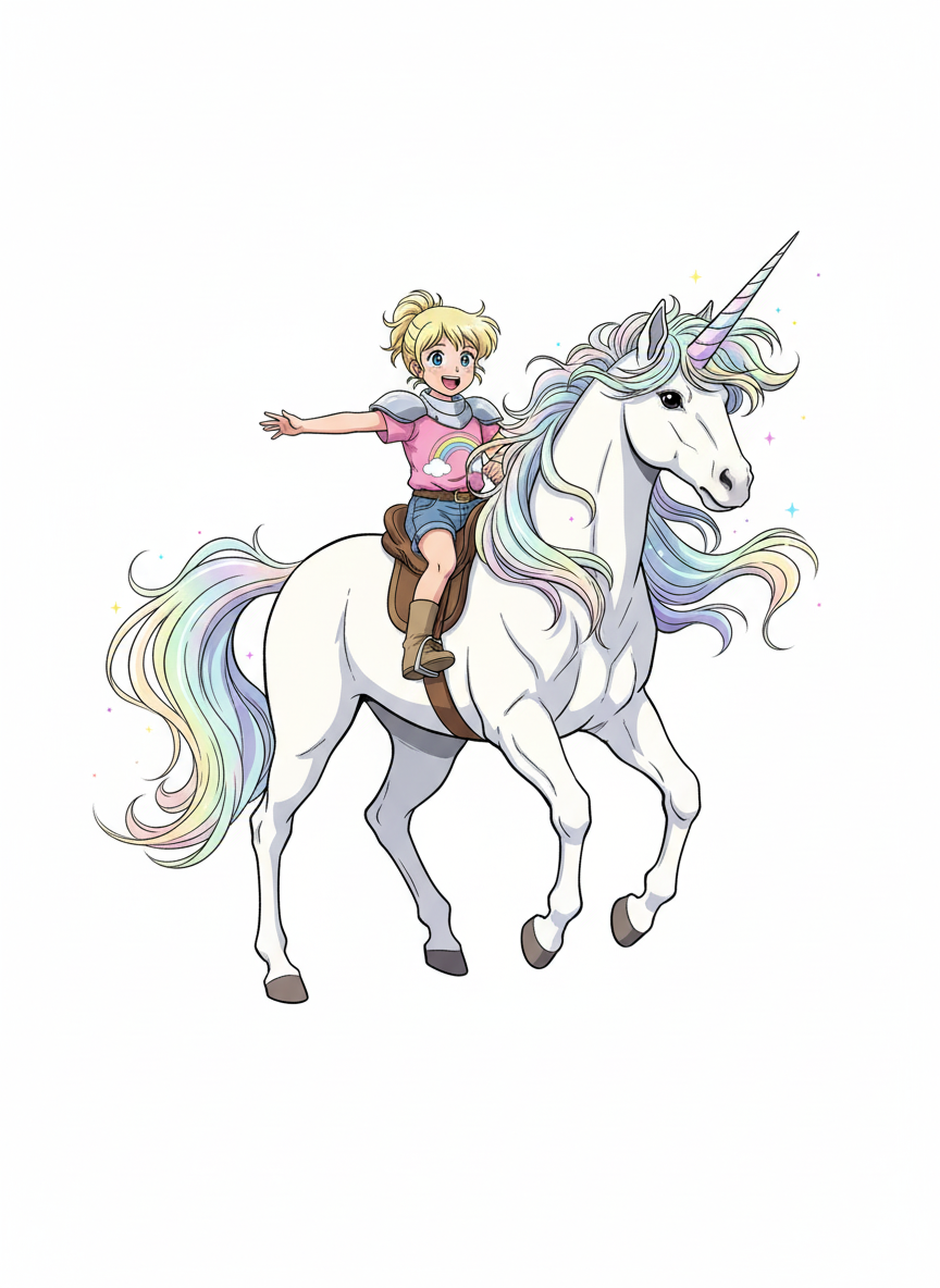 Ashley the Enchanted Unicorn - Classic Anime