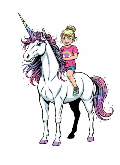 Ashley's Unicorn Adventures 🌈 - Comic Book