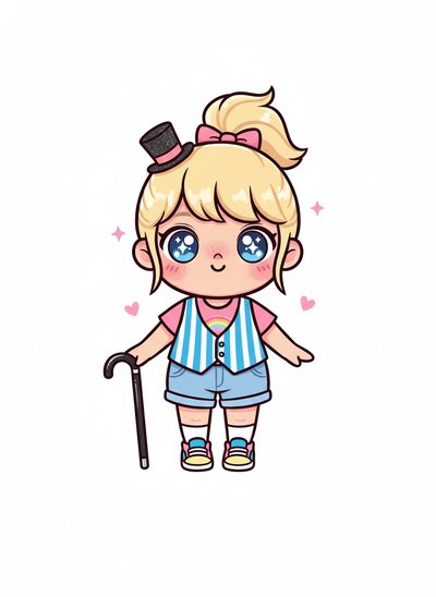 Ashley’s Vaudeville Adventure 🎩 - Kawaii Cute