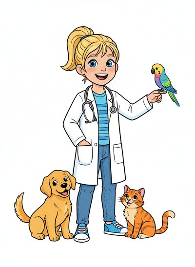 Ashley's Animal Adventures 🐾 - Classic Coloring Book