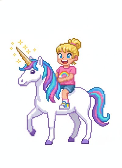 Ashley's Unicorn Adventures 🌈 - Pixel Art