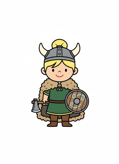 Ashley the Adventurous Viking 🛡️ - Preschool Simple