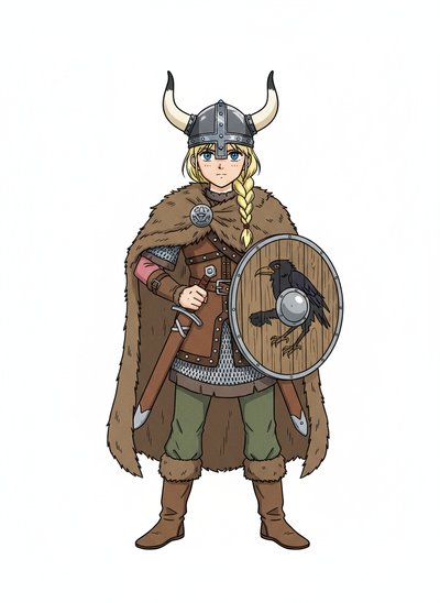 Ashley the Adventurous Viking 🛡️ - Classic Anime