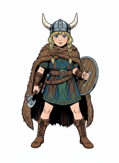 Ashley the Adventurous Viking 🛡️ - Comic Book