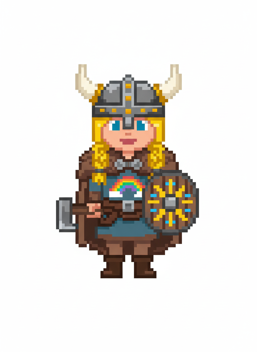 Viking Ashley - Pixel Art