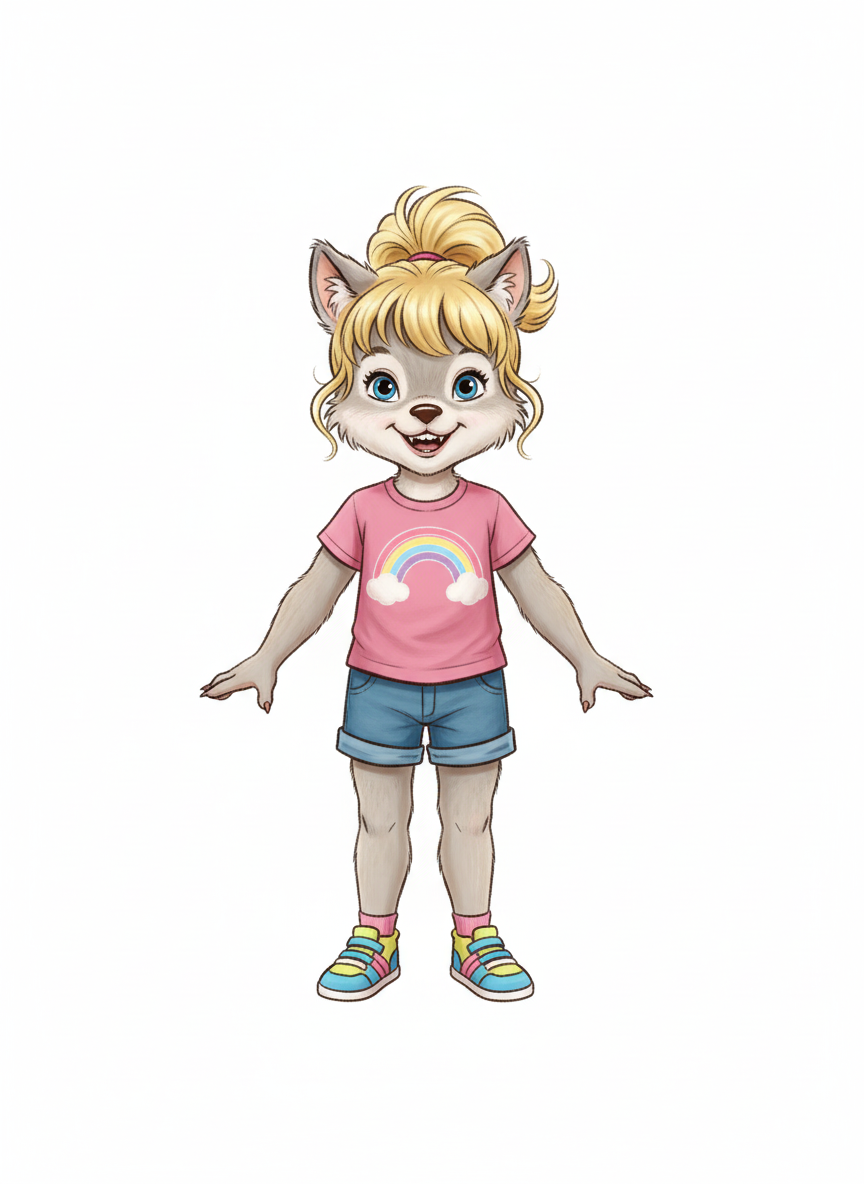 Ashley's Wolfie Wonder - Vintage Storybook