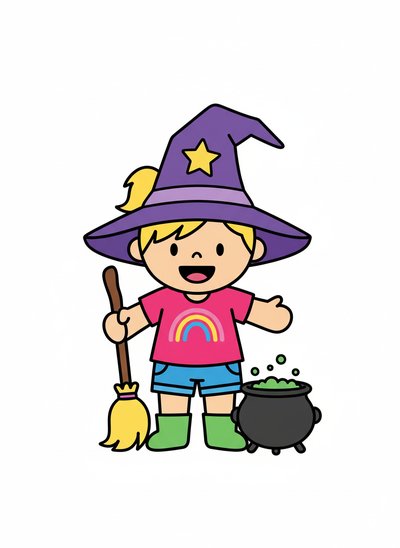 Ashley the Enchanting Witch 🌟 - Preschool Simple