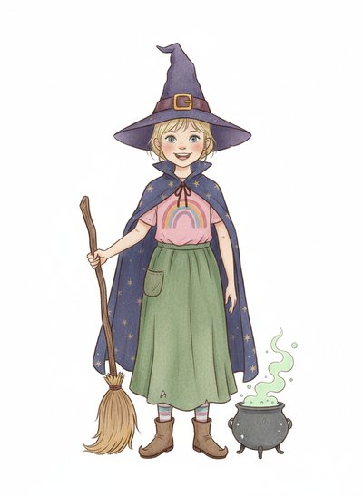 Ashley the Enchanting Witch 🌟 - Gentle Pencil