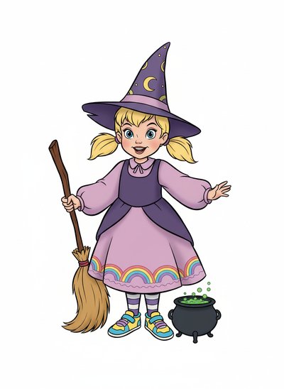 Ashley the Enchanting Witch 🌟 - Golden Age Animation