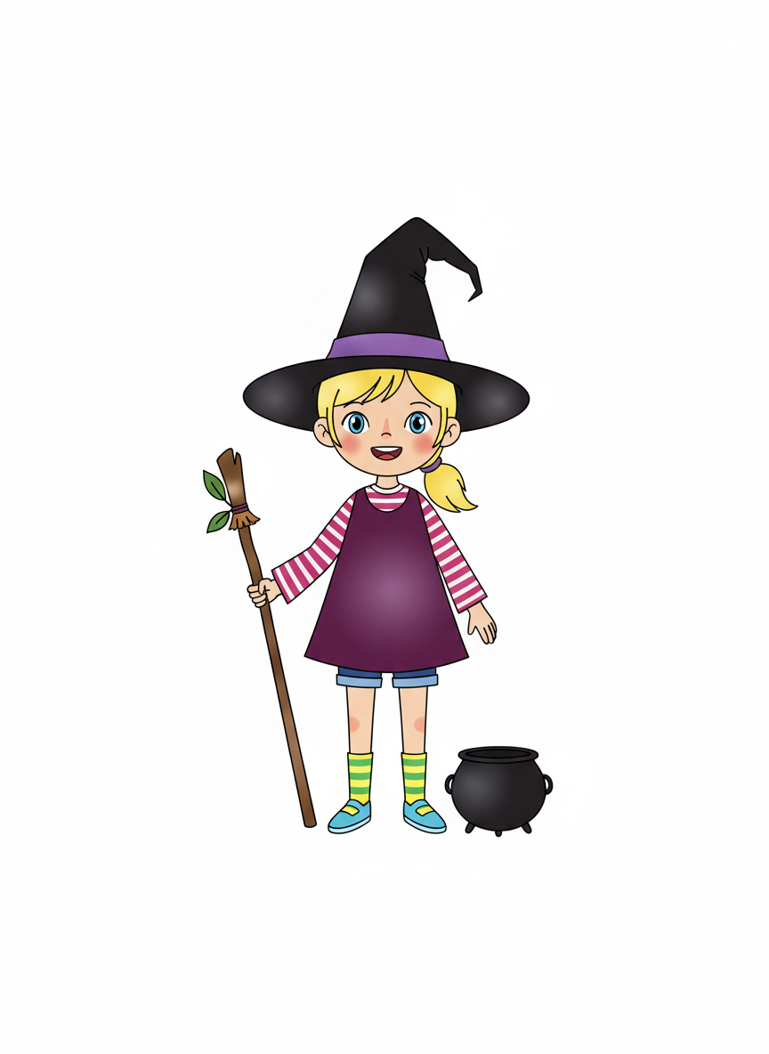 Ashley the Whimsical Witch - Minimalist