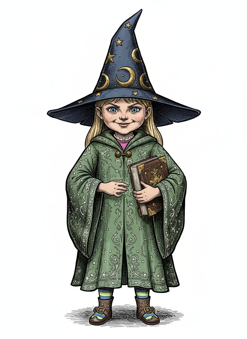 Ashley the Enchantress - Victorian Illustration