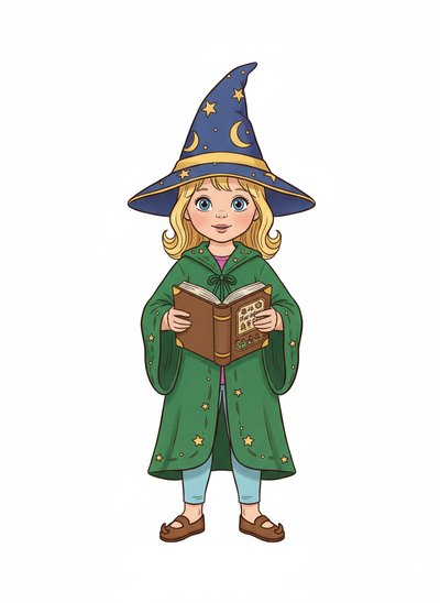 Ashley's Wizard Whirl 🌟 - Vintage Storybook