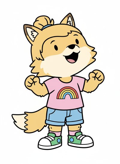 Ashley the Wolf Cub 🐺 - Preschool Simple