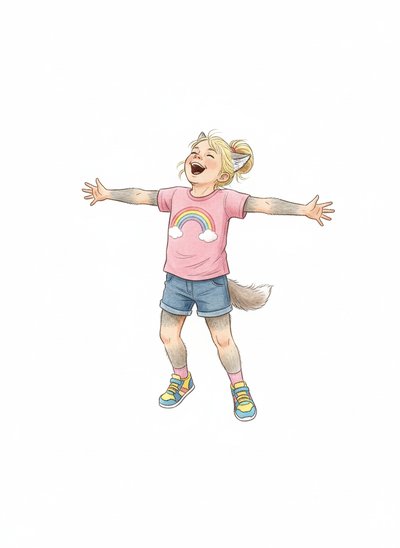 Ashley the Wolf Cub 🐺 - Gentle Pencil