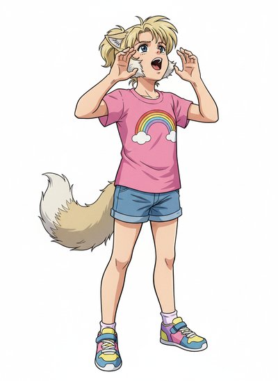 Ashley the Wolf Cub 🐺 - Classic Anime