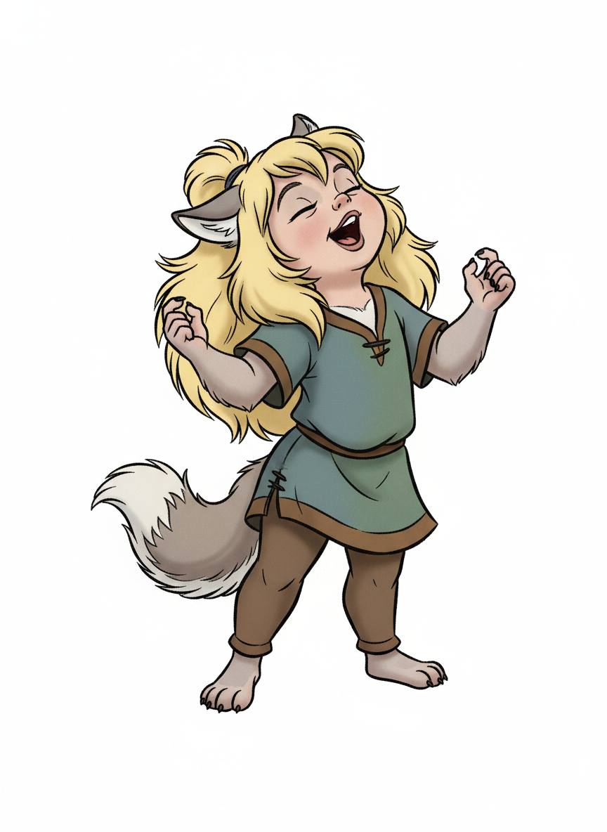 Ashley the Wolf Girl - Golden Age Animation