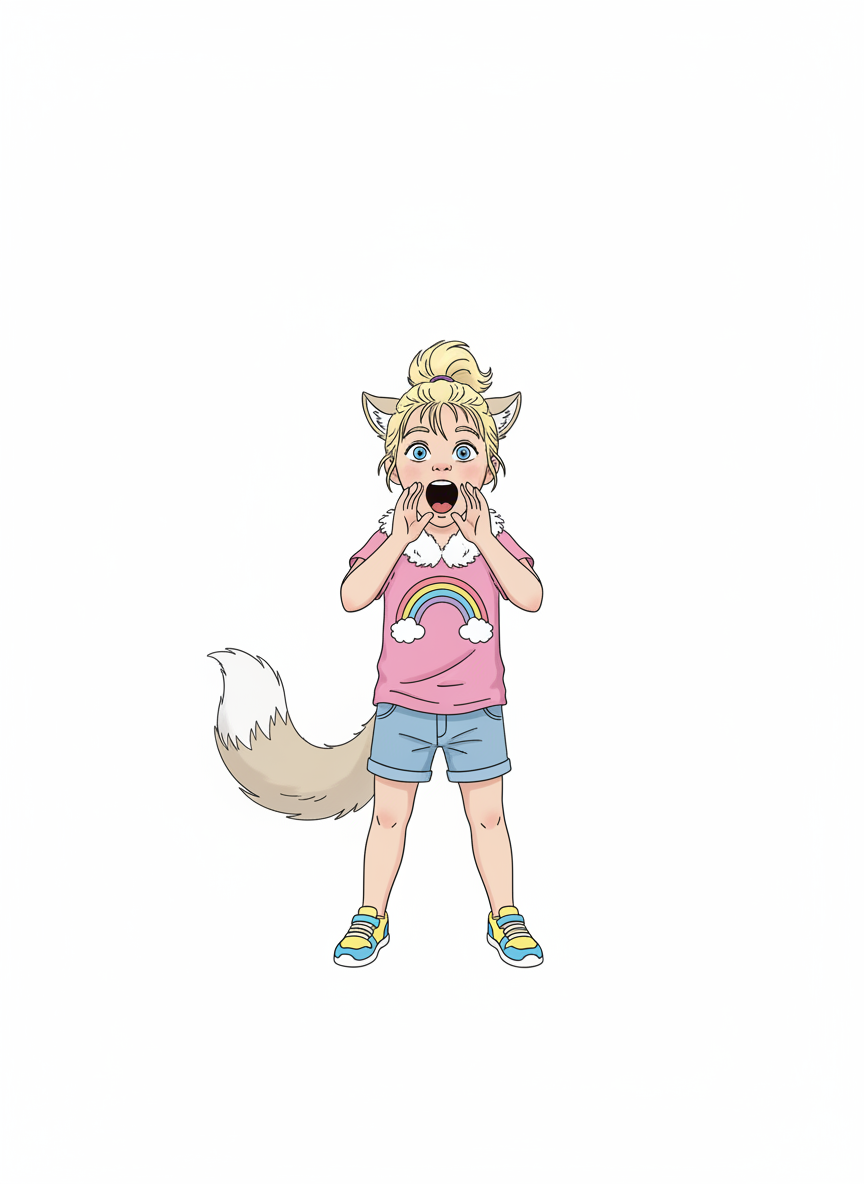 Ashley the Wolf Girl - Minimalist