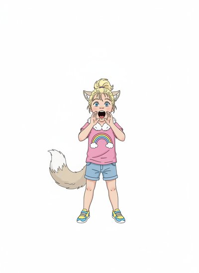 Ashley the Wolf Cub 🐺 - Minimalist