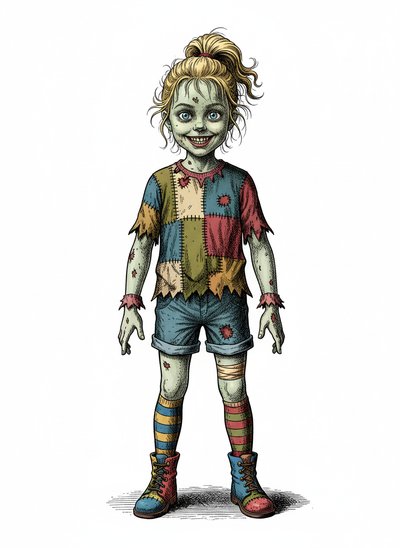 Ashley's Zombie Adventures 🎨 - Victorian Illustration