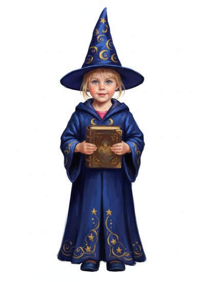 Ashley's Wizard Whirl 🌟 - Impressionist Painting