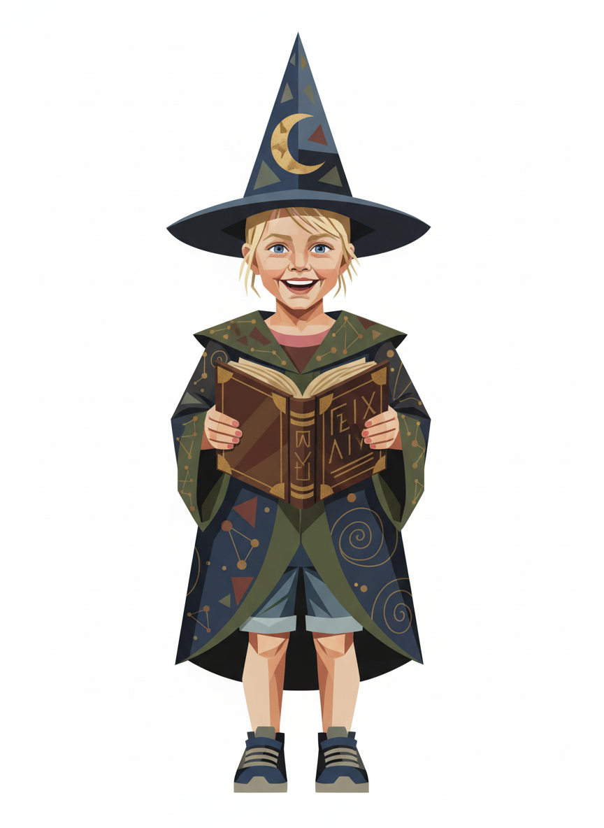 Ashley the Enchantress - Cubist Painting