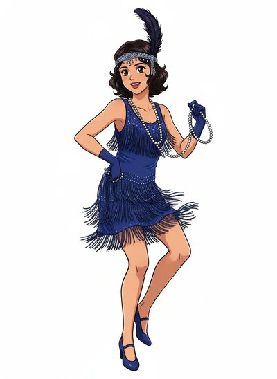 Gabriela's Flapper Fantasy 🌟 - Classic Anime
