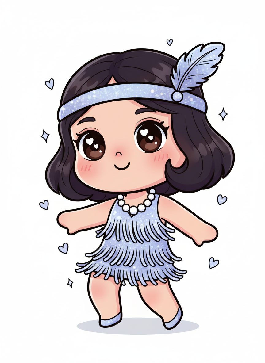 Gabriela the Glam Flapper - Kawaii Cute