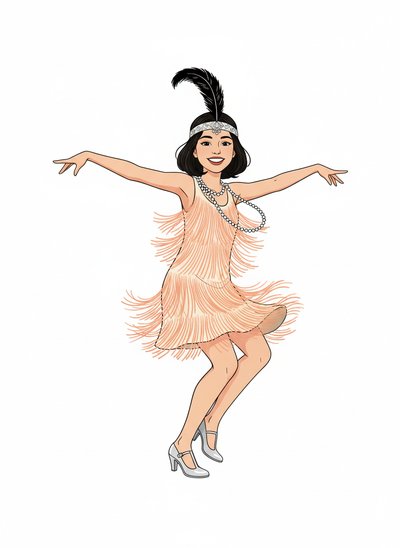 Gabriela's Flapper Fantasy 🌟 - Minimalist