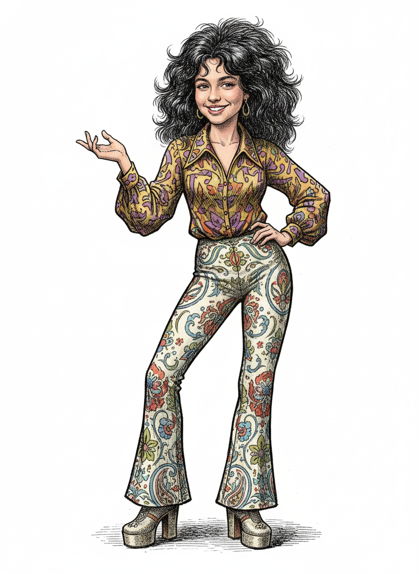 Groovy Gabriela - Victorian Illustration