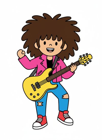 Gabriela's Rock Star Vibe 🎸 - Preschool Simple