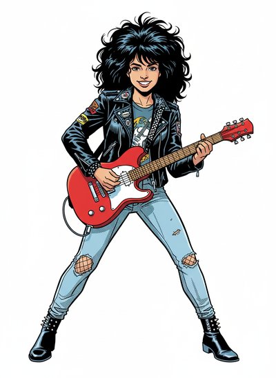 Gabriela's Rock Star Vibe 🎸 - Comic Book