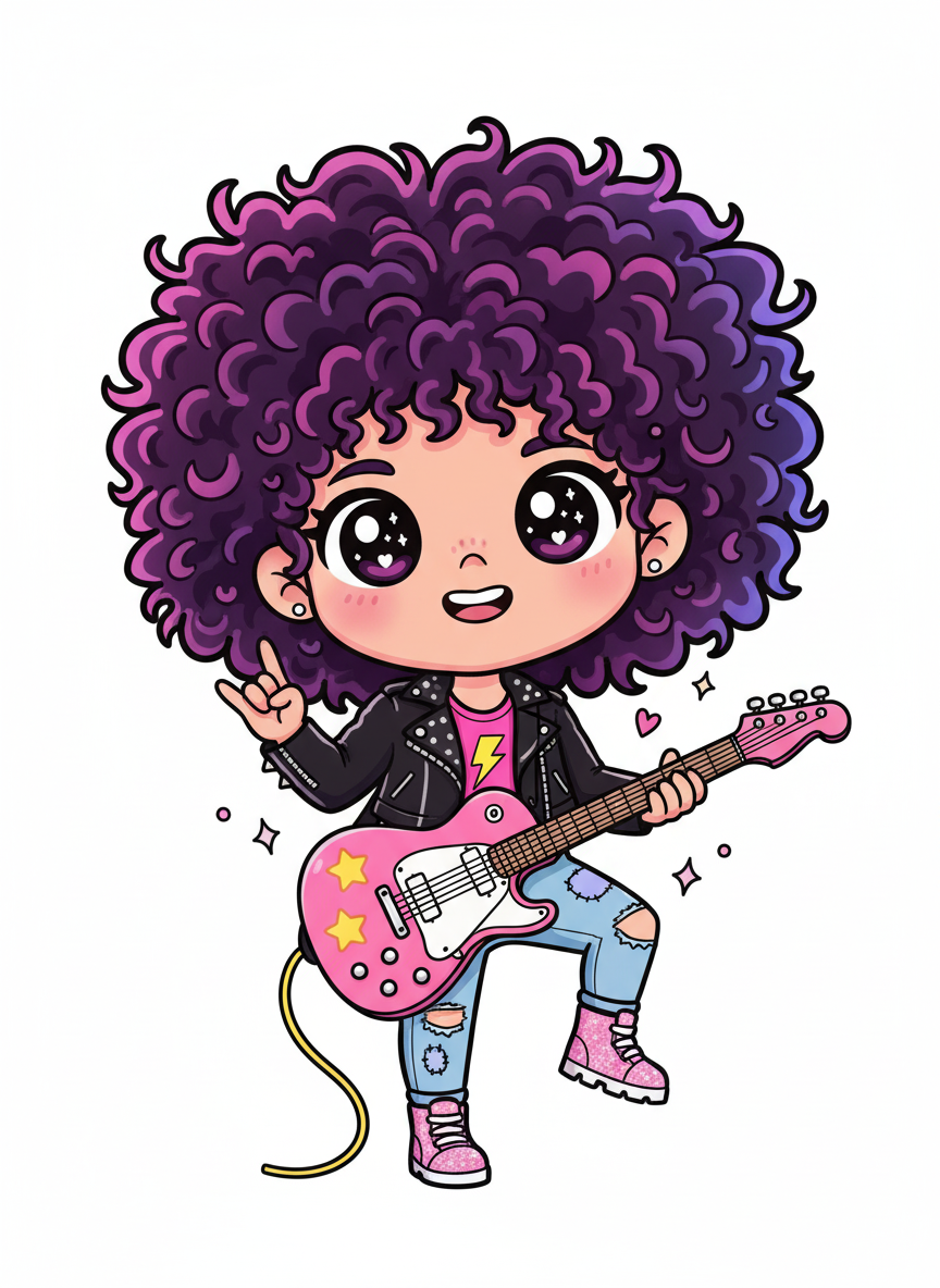 Gabriela the Rock Star - Kawaii Cute