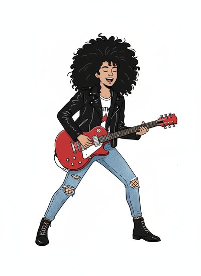 Gabriela's Rock Star Vibe 🎸 - Minimalist