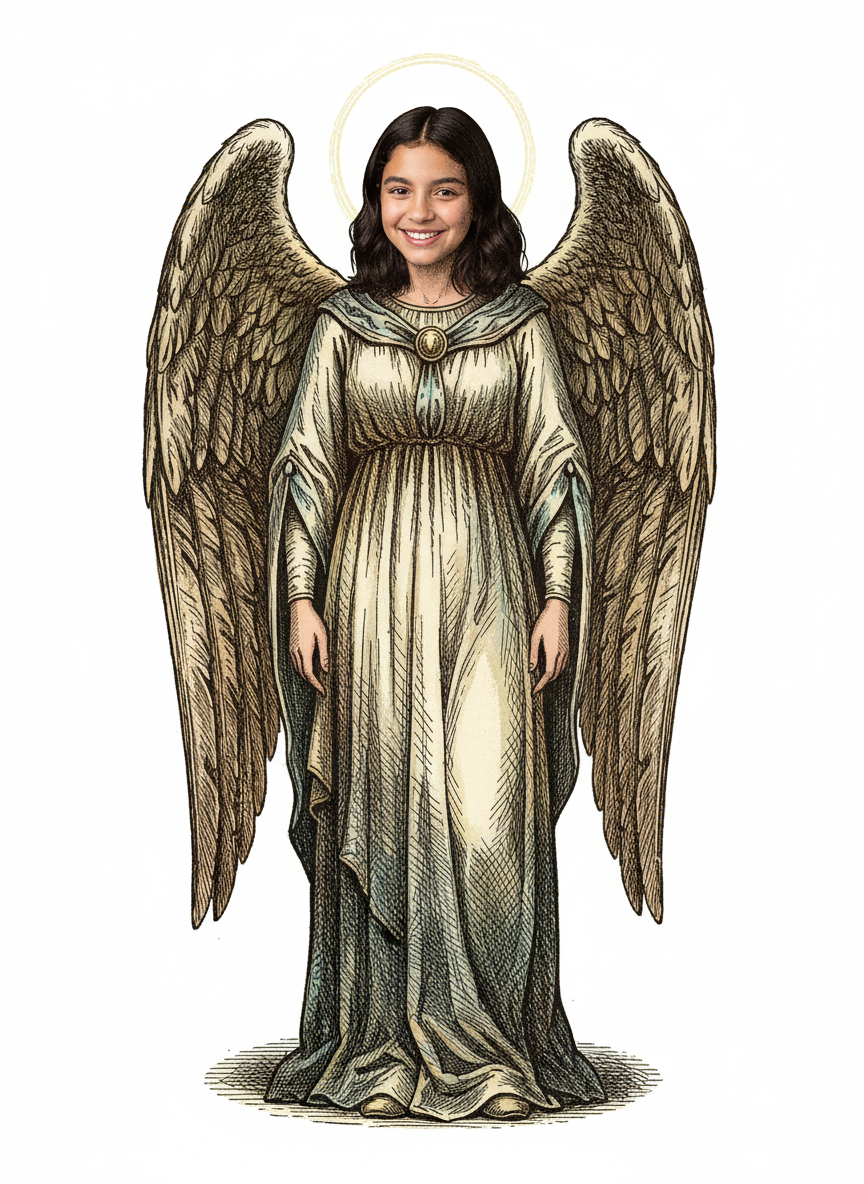 Gabriela the Celestial - Victorian Illustration