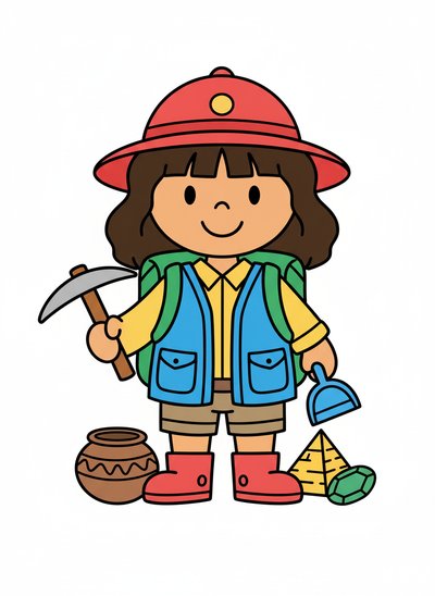 Gabriela's Archaeology Adventure 🌍 - Preschool Simple