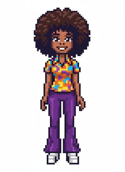 Gabriela's Disco Fever 🌟 - Pixel Art