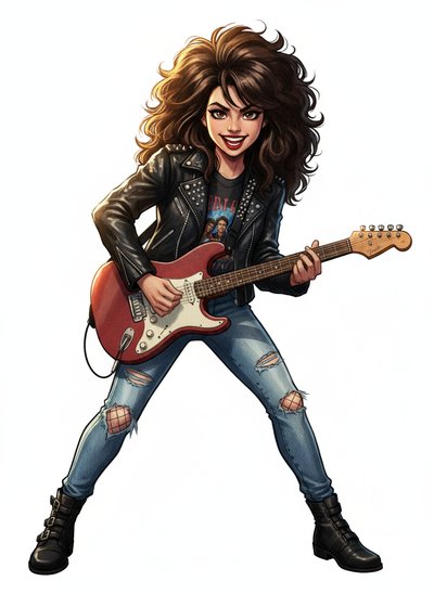 Gabriela's Rock Star Vibe 🎸 - Webtoon Anime