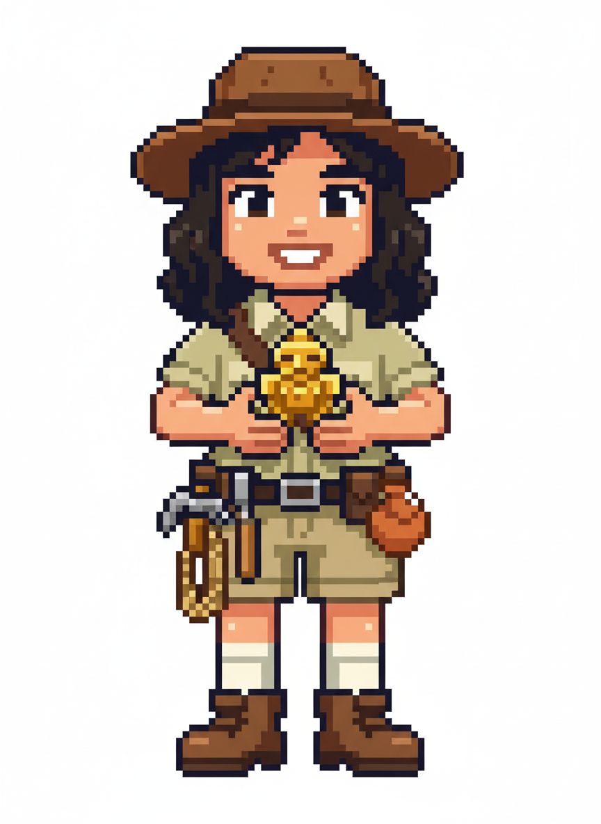 Gabriela the Explorer - Pixel Art