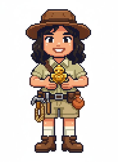 Gabriela's Archaeology Adventure 🌍 - Pixel Art