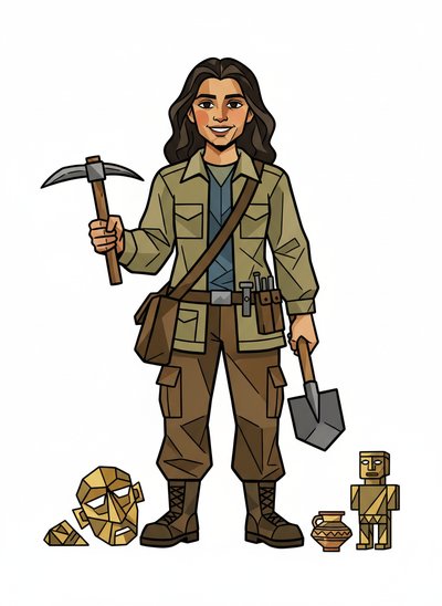 Gabriela's Archaeology Adventure 🌍 - Cubist Painting