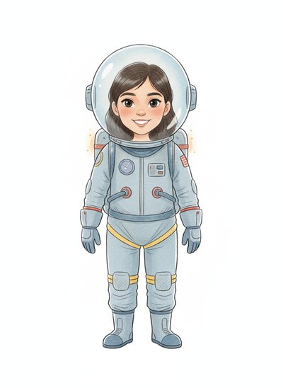 Gabriela's Galactic Adventure 🚀 - Gentle Pencil