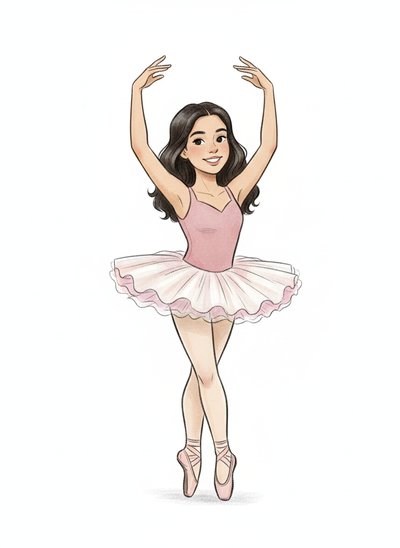 Gabriela's Ballet Dreams 💃 - Gentle Pencil