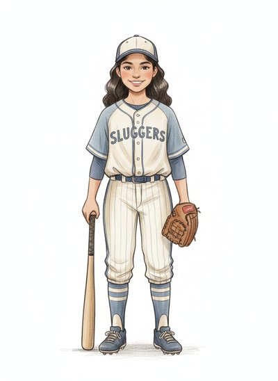 Gabriela's Baseball Magic ⚾️ - Gentle Pencil