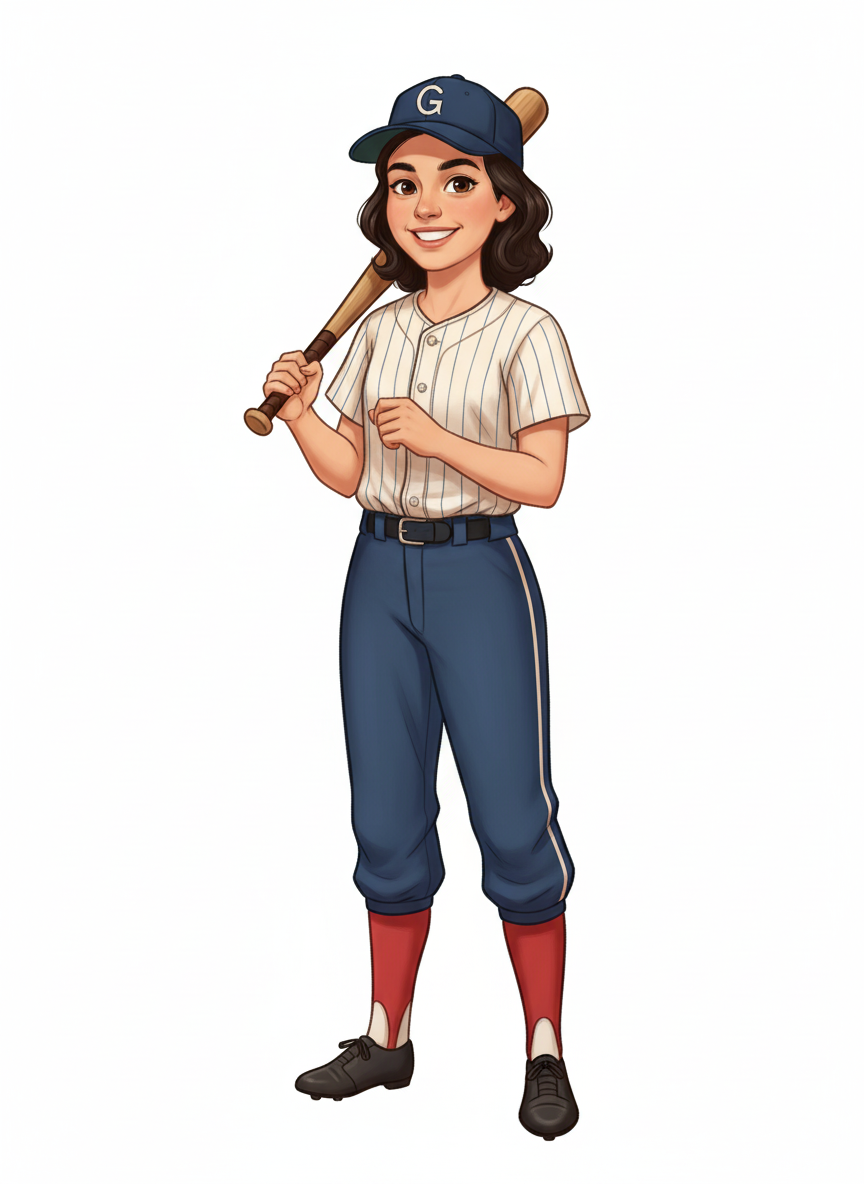 Gabriela the Slugger - Vintage Storybook