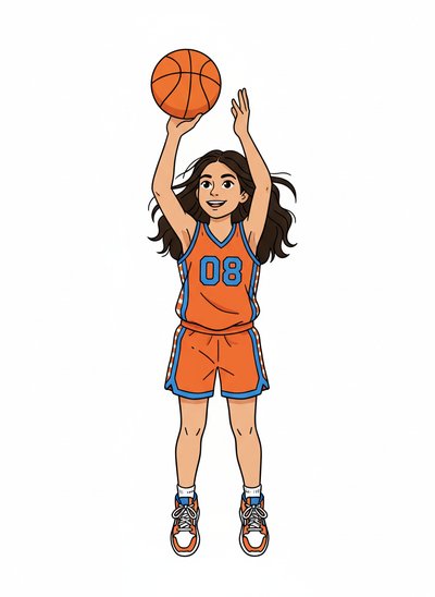 Gabriela's Hoop Dreams 🏀 - Classic Coloring Book