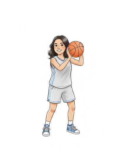 Gabriela's Hoop Dreams 🏀 - Gentle Pencil