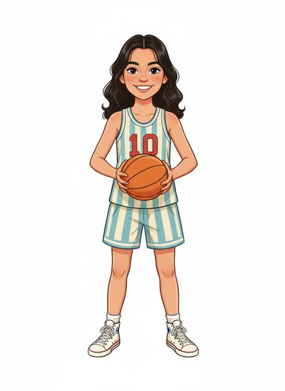 Gabriela's Hoop Dreams 🏀 - Vintage Storybook