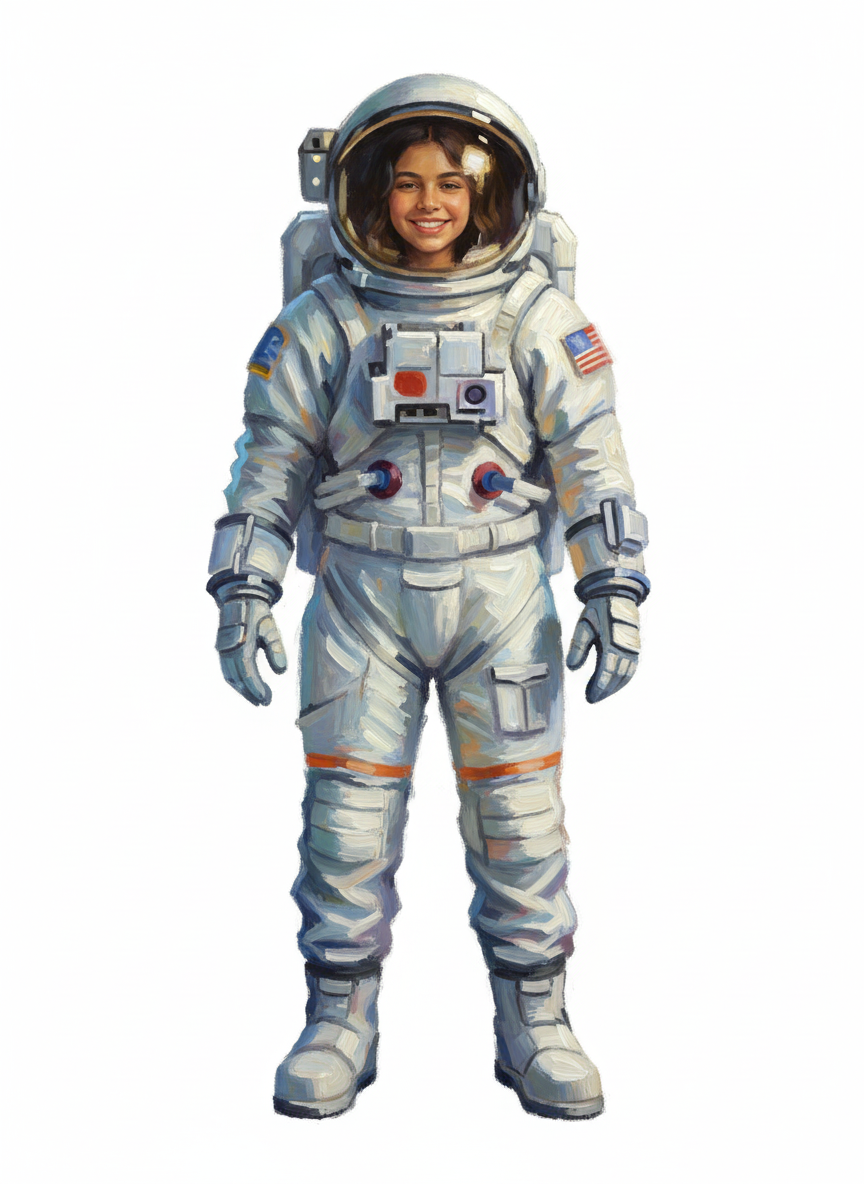 Galactic Gabriela - Impressionist Painting