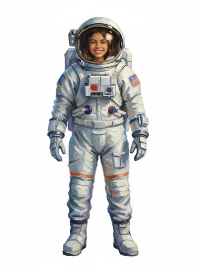 Gabriela's Galactic Adventure 🚀 - Impressionist Painting