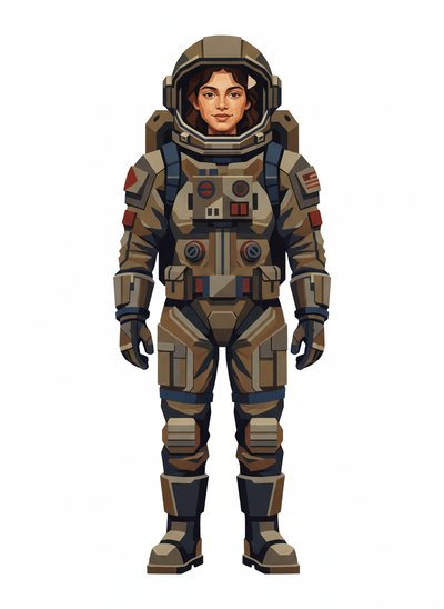 Gabriela's Galactic Adventure 🚀 - Cubist Painting